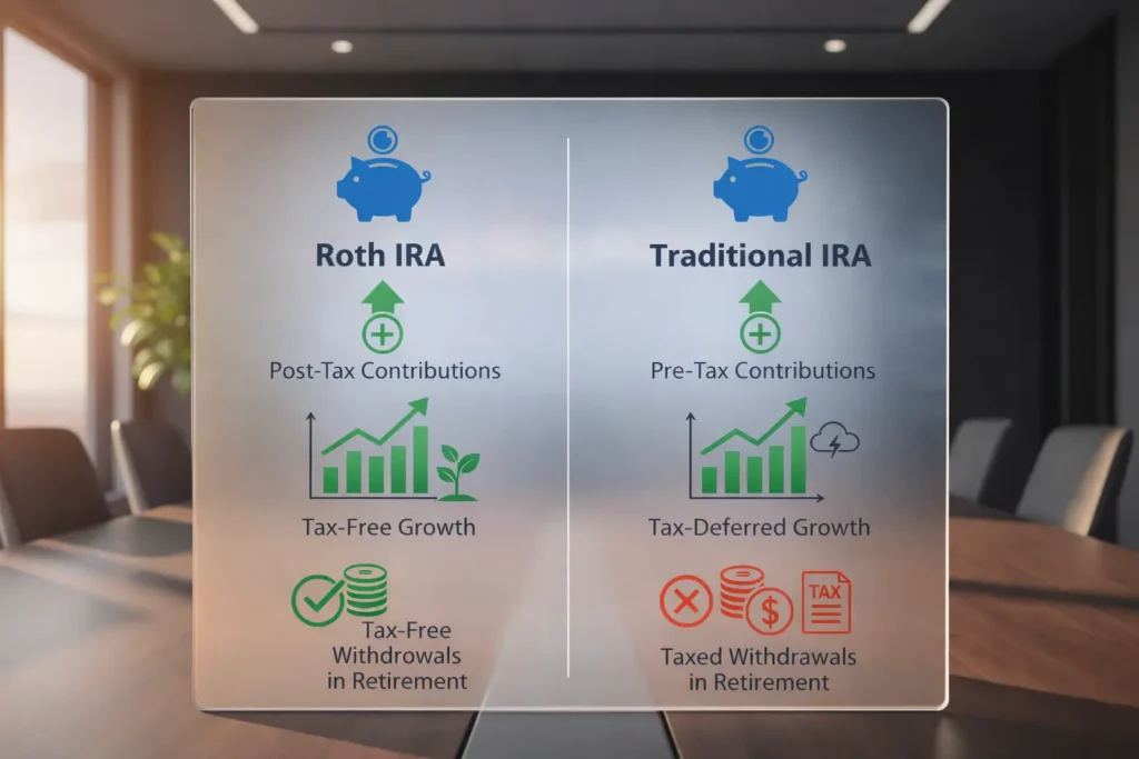 difference between roth and traditional ira